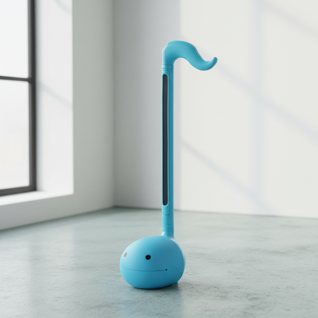 Otamatone Maywa Denki bleu : instrument électronique ludique
